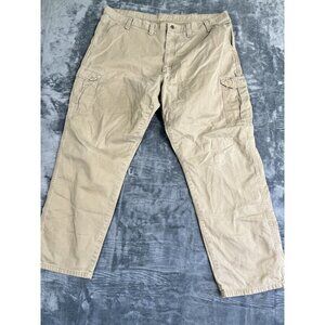 Wrangler Mens Relaxed Fit Cargo Pants Khaki Size 44x32 Cotton  Workwear